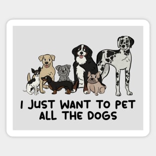 Pet All the Dogs Magnet